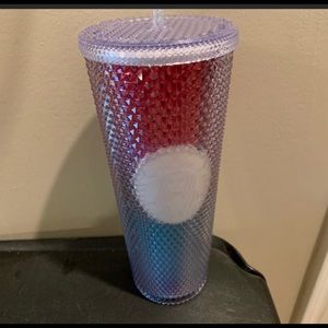 Rainbow studded Starbucks Tumbler 24 Oz